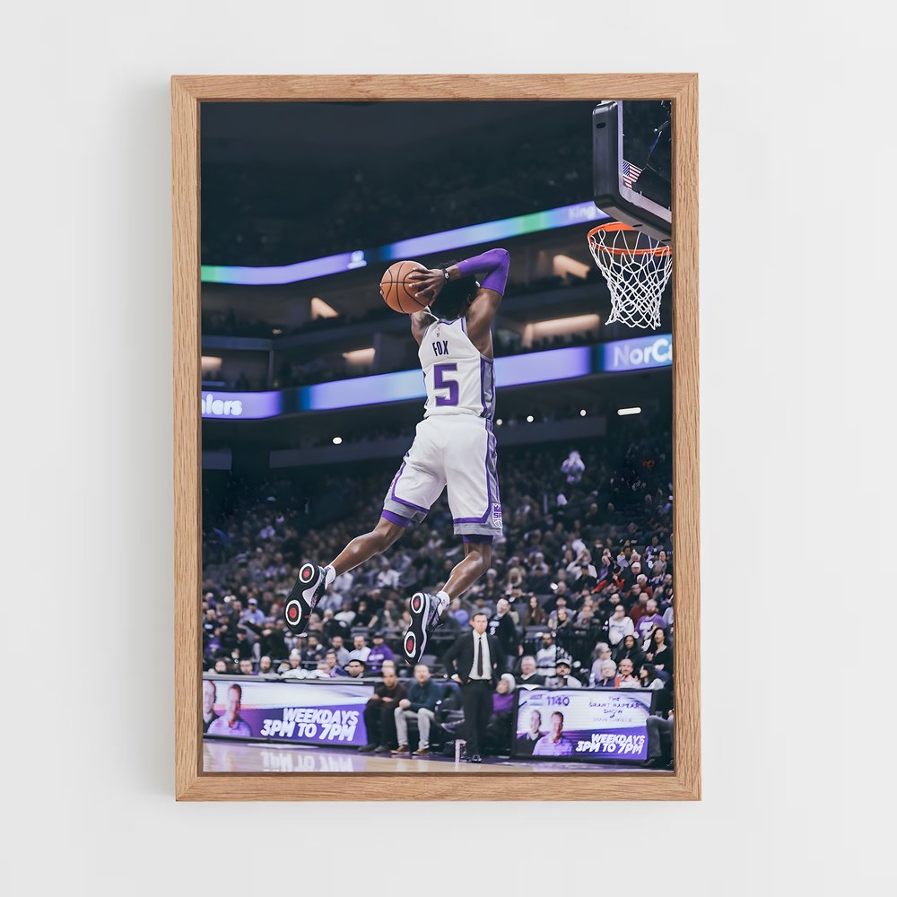 Poster De'aaron Fox – affiche Basketball (vue 4)